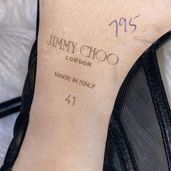 Jimmy Choo Betty Slingback shoes black - Picture 5 of 9